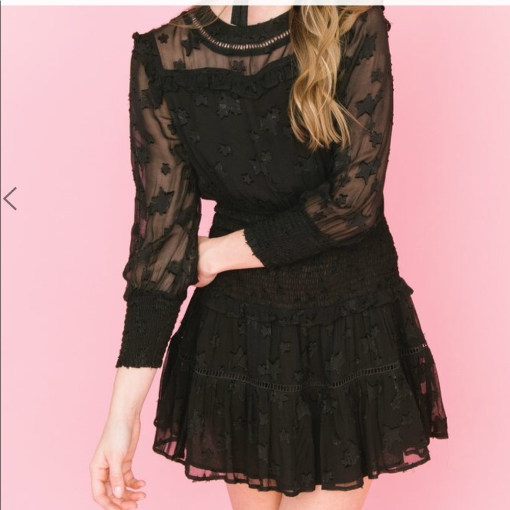 Rahi Cali starstruck smock Black mini Dress